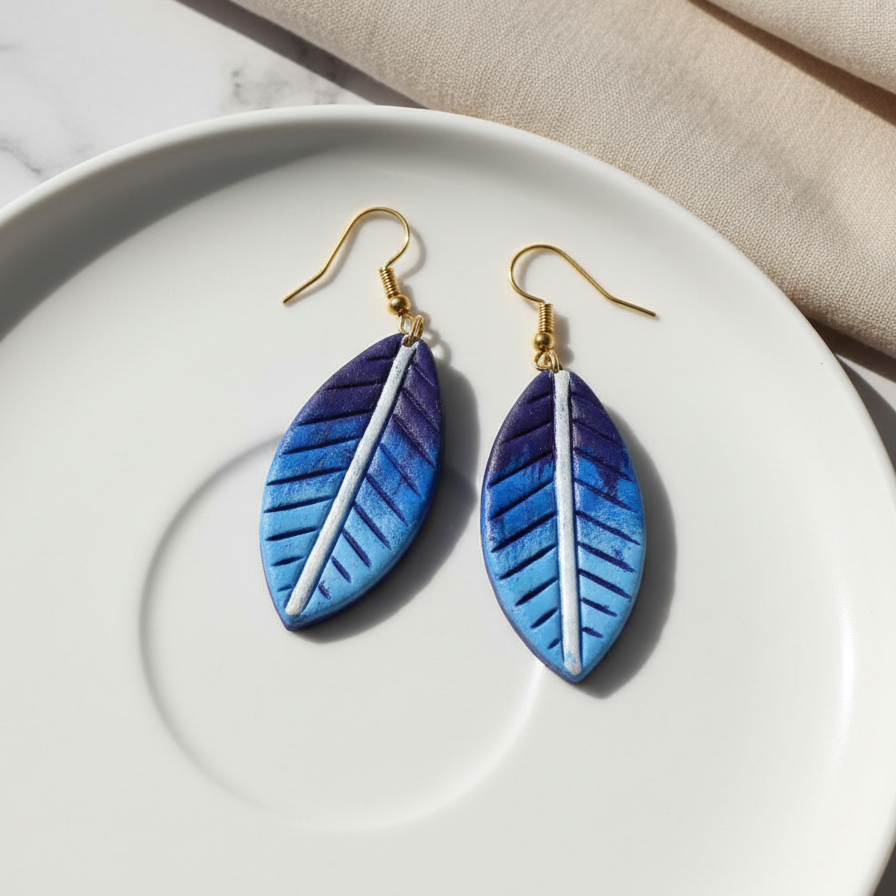 Leaf Terracotta Earrings