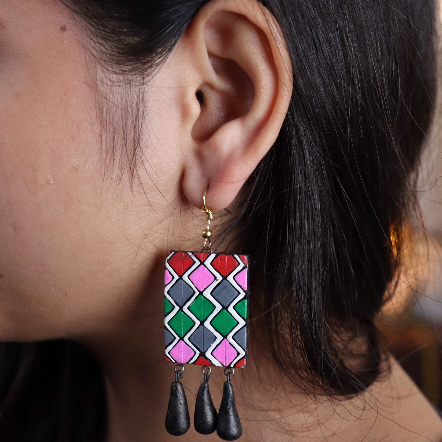 Modern Chic Terracotta Earring