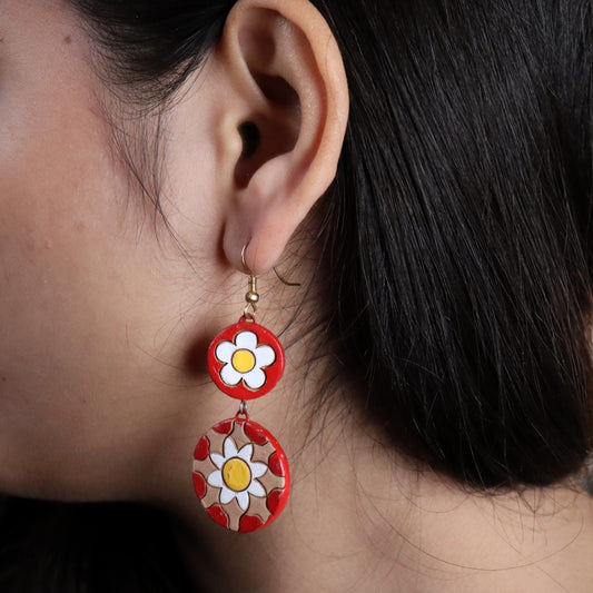 Sun Bloom Terracotta Earring