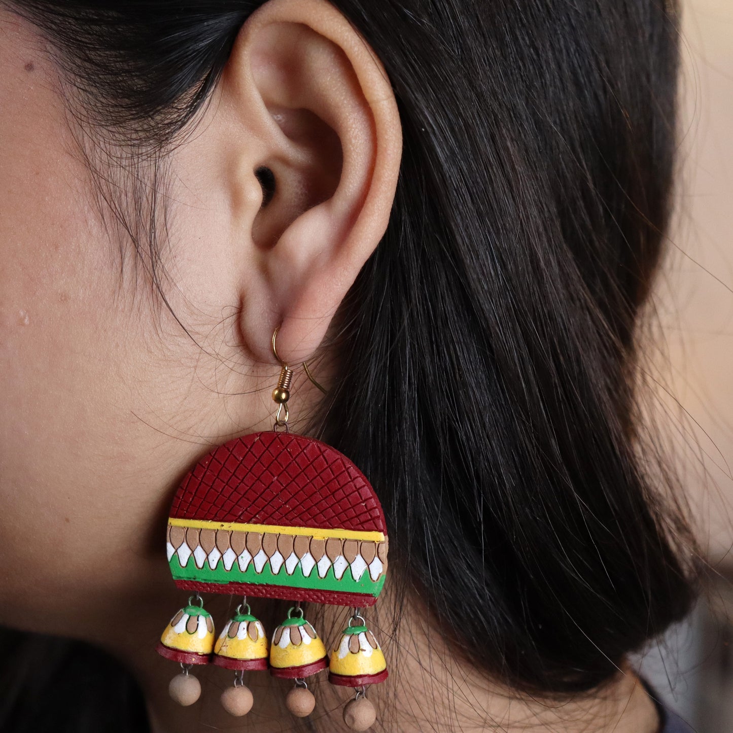 Queen's Choice Terracotta Jhumka