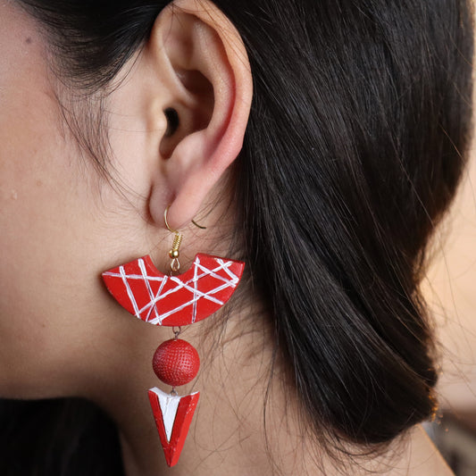 Modern Vibes Terracotta Earring