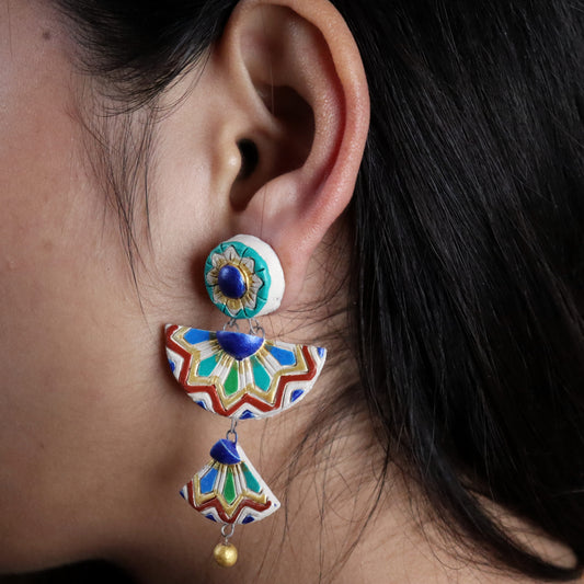 Sun Flare Terracotta Earring