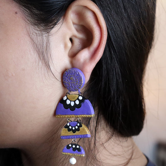 Earthy Essence Terracotta Earring