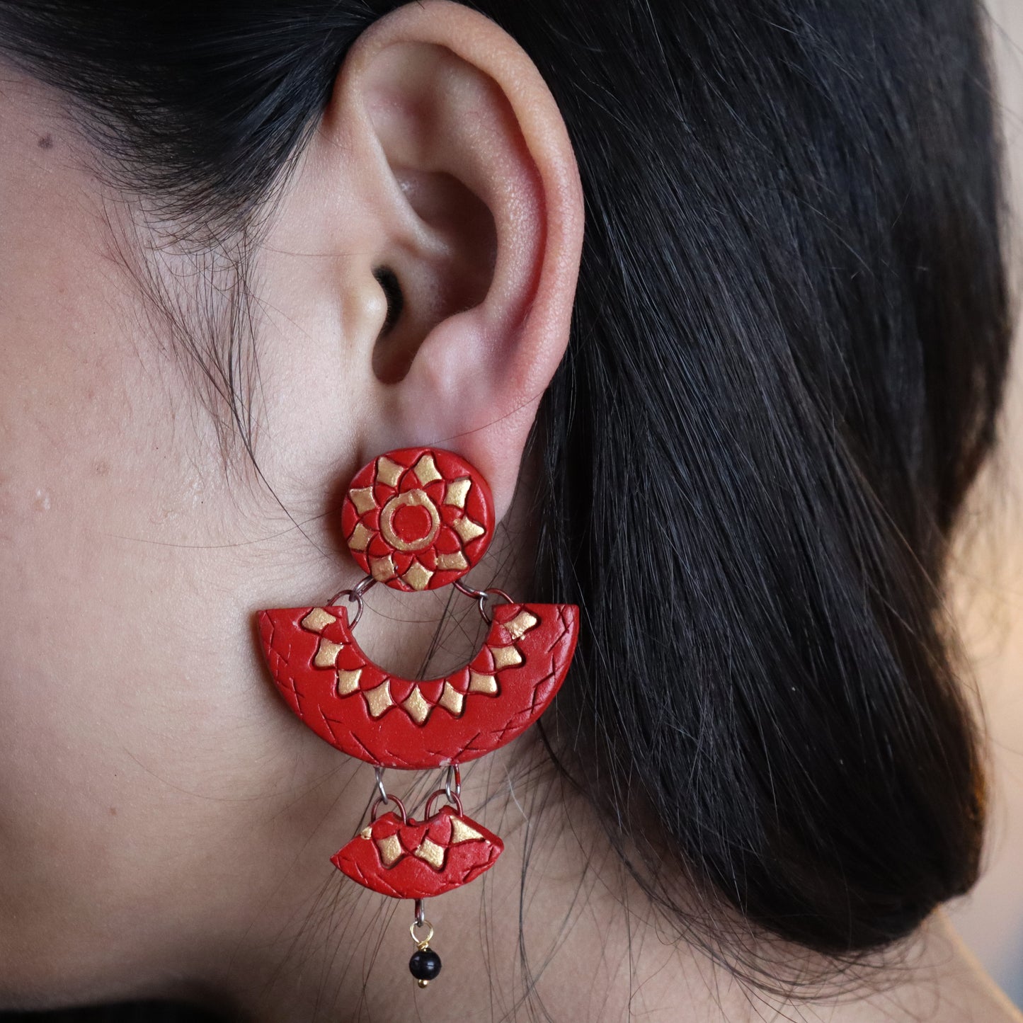 Chandbali Terracotta Jhumka