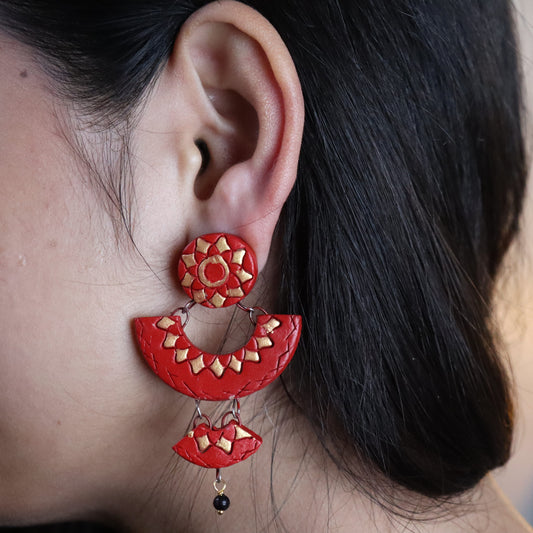 Chandbali Terracotta Jhumka