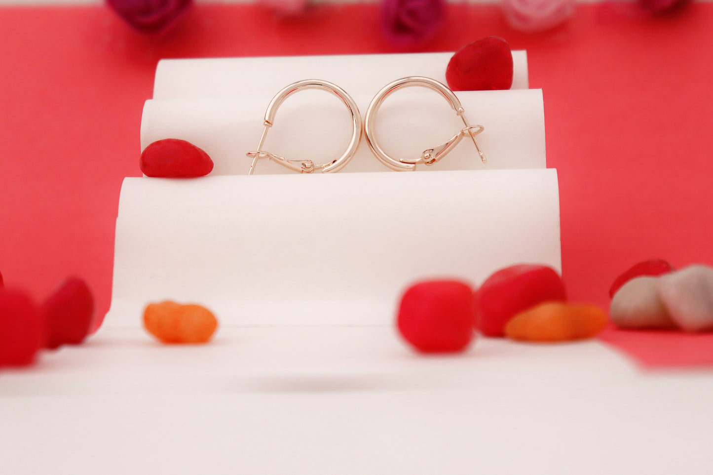 Rose Gold Petite Hoops