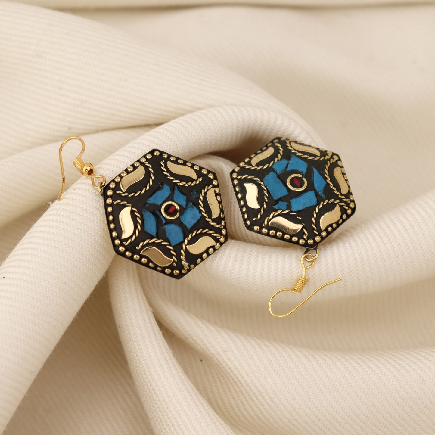 Cerulean Dream Lac Earrings
