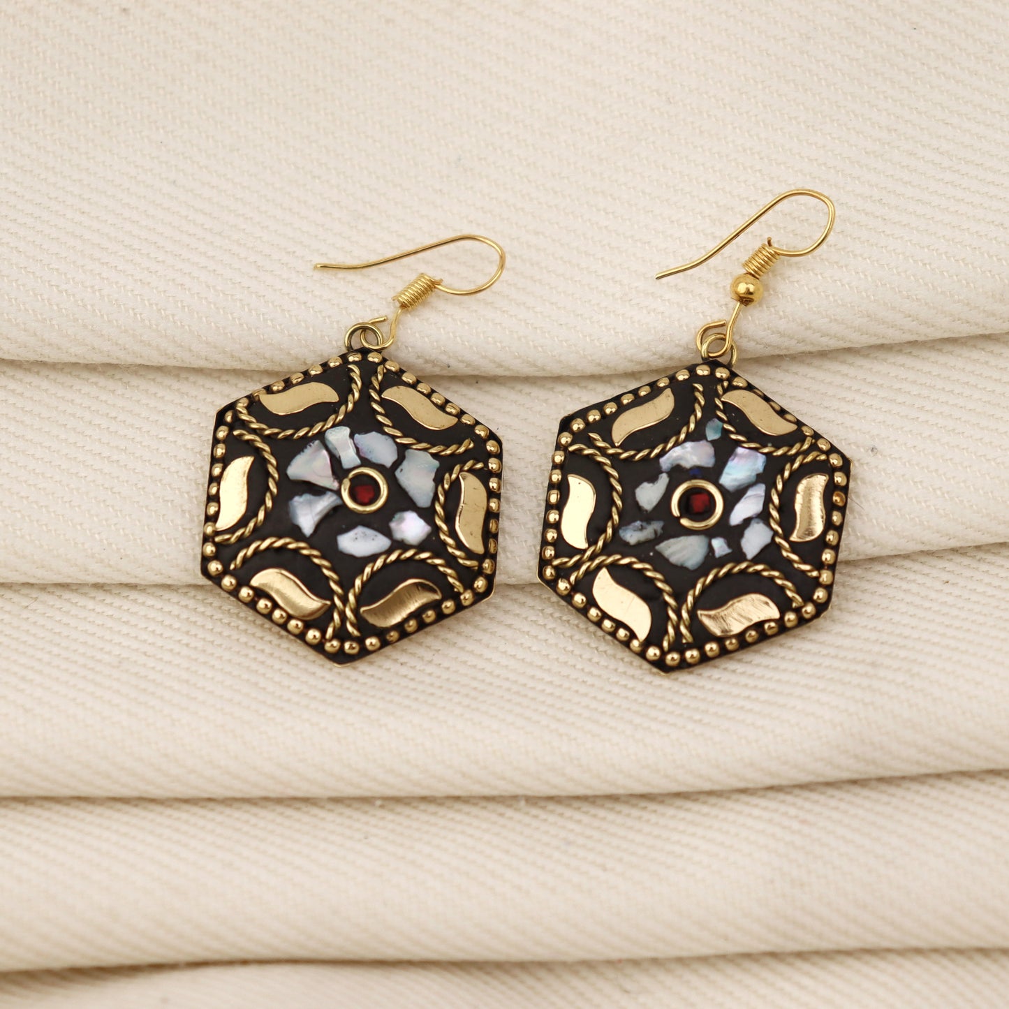 Mosaic Majesty Lac Earrings