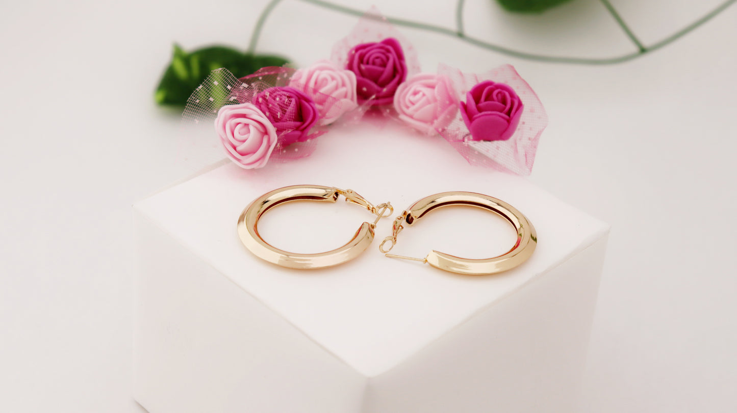 Classic Circle Hoop Earrings