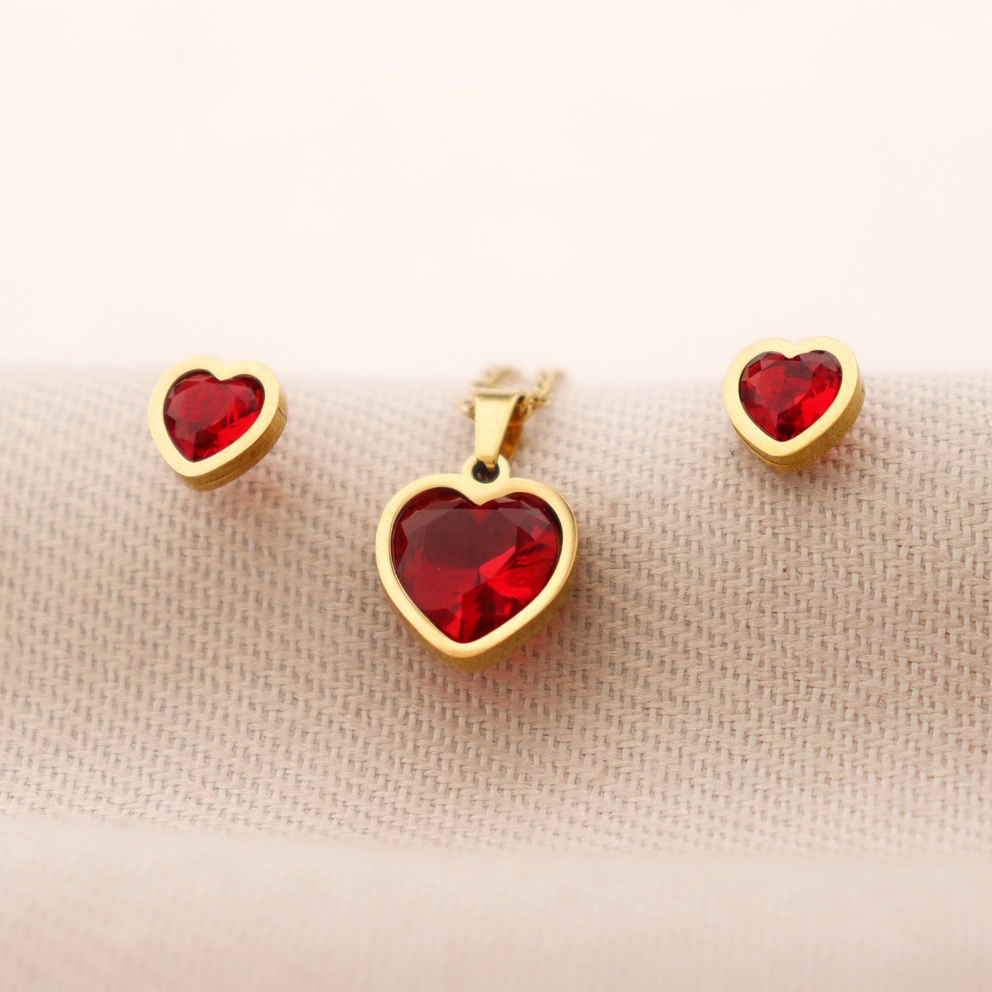Heartbeat Set | 22k Gold Plated