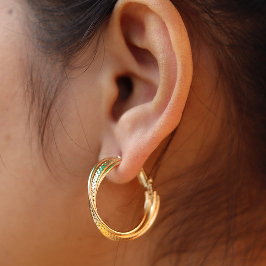 Golden Embrace Hoops