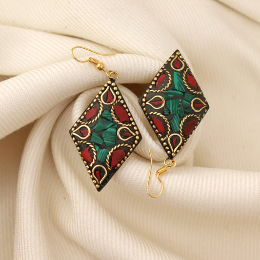 Ruby Verde Lac Earrings