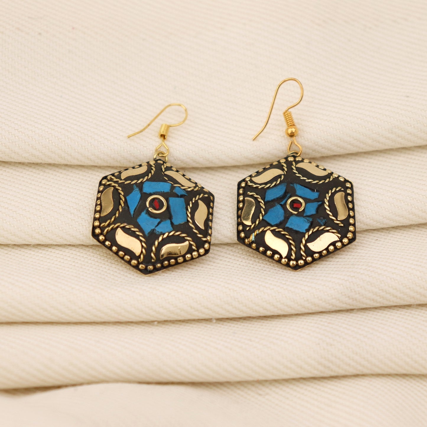 Cerulean Dream Lac Earrings
