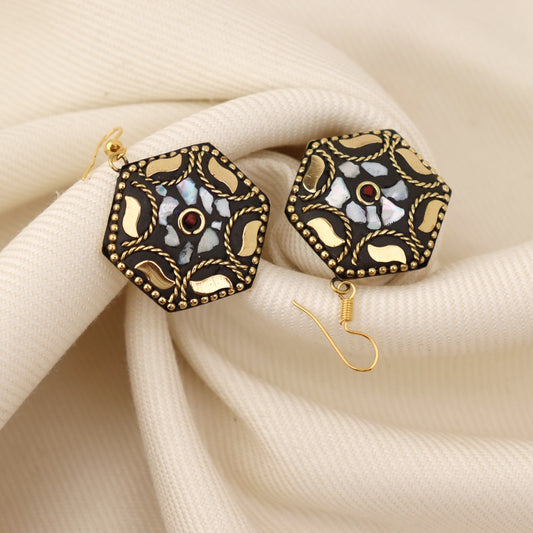 Mosaic Majesty Lac Earrings