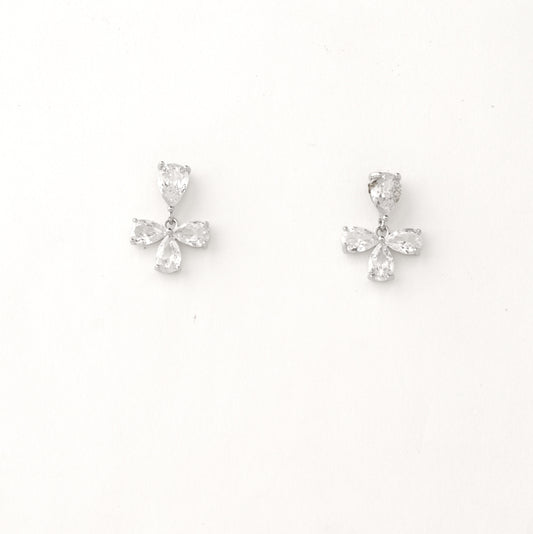 Silver Sparkle Stud Earring