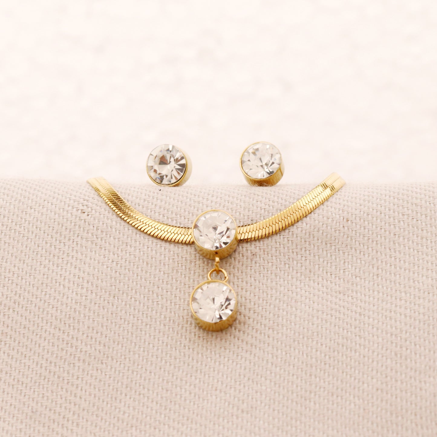 Linked Elegance Set | 22k Gold Plated