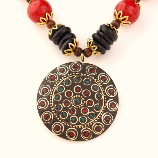 Rani Ka Dum Lac Earring and Pendant Set