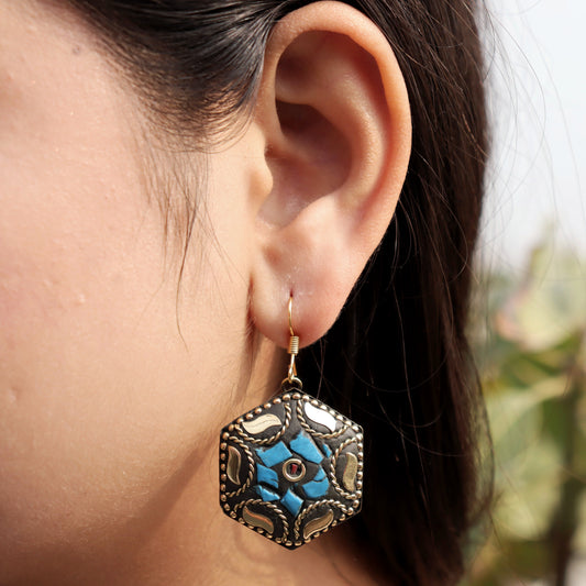 Cerulean Dream Lac Earrings
